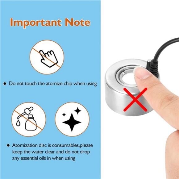 Aluminum Mini Mist Maker Fogger Water Fountain Pond Fog Machine Atomizer - Picture 4 of 7